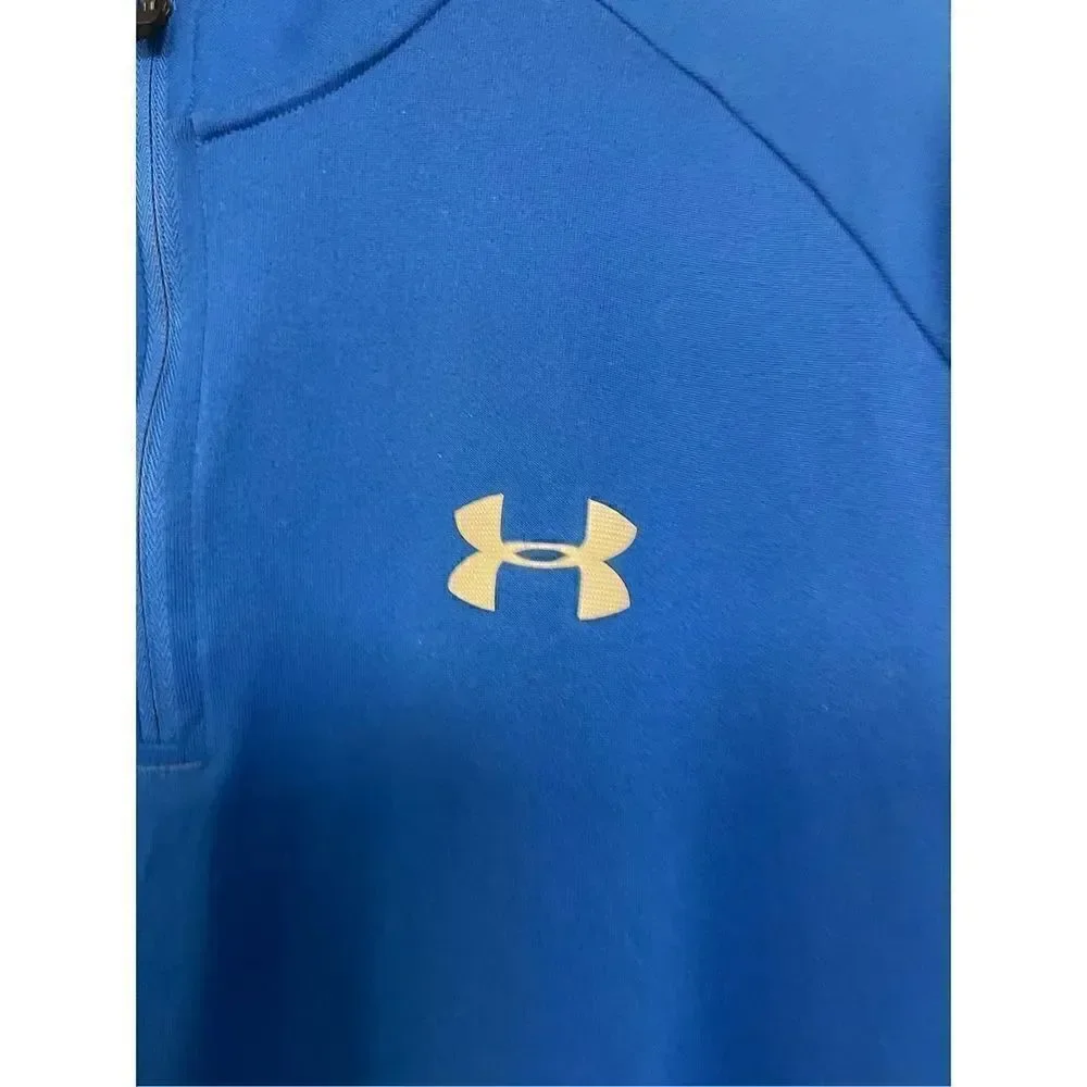 Under Armour, quarter zip, pullover, royal blue, men’s medium
